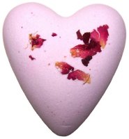 Coeur de bain effervescent bouquet de rose
